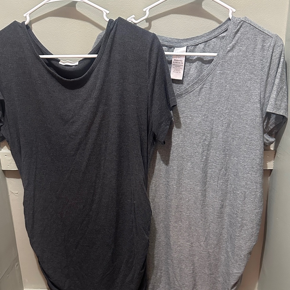 Maternity shirt large and XL bundle
